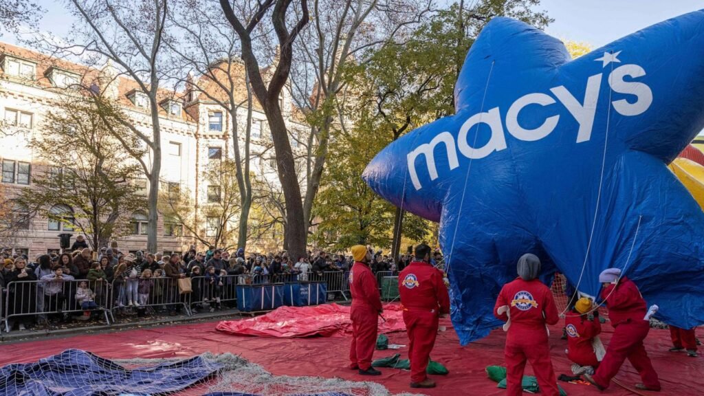 Massive balloons take shape ahead of the Macy’s Thanksgiving Day Parade