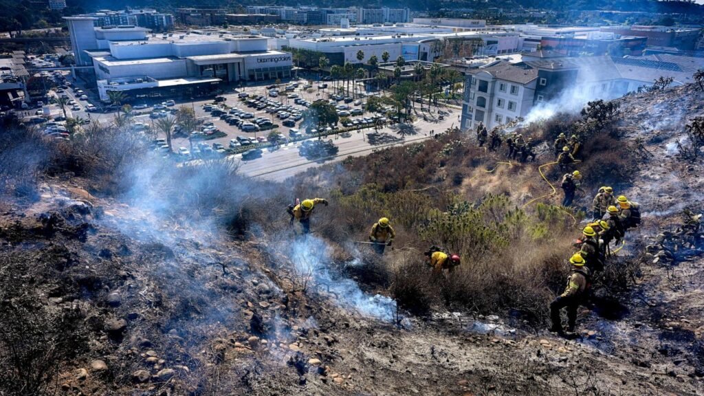 Fire risk and strong winds continue in Southern California with potential rain on the horizon